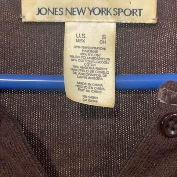 Womens Y2k Brown Floral Pattern Sweater - Picture 3 of 4